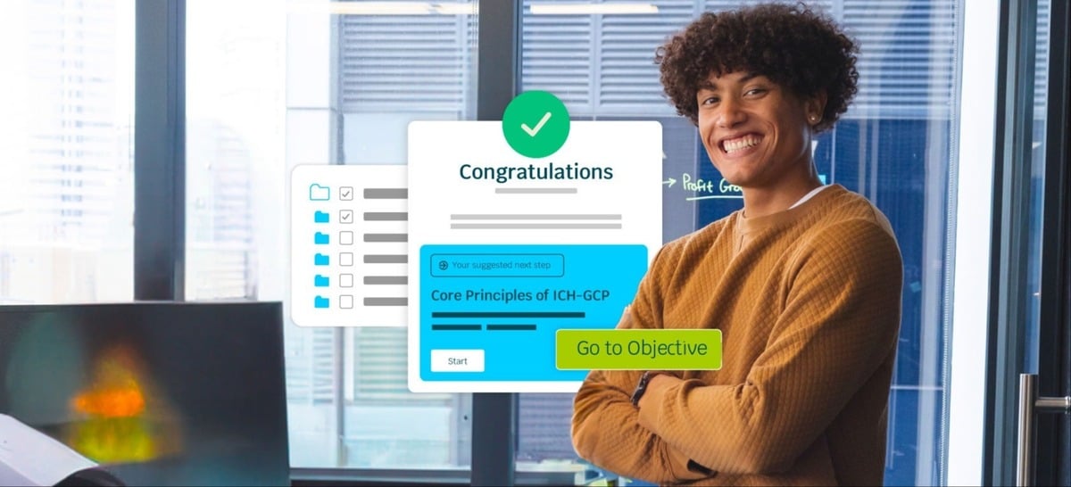 A happy student after completing his online training on employable skills